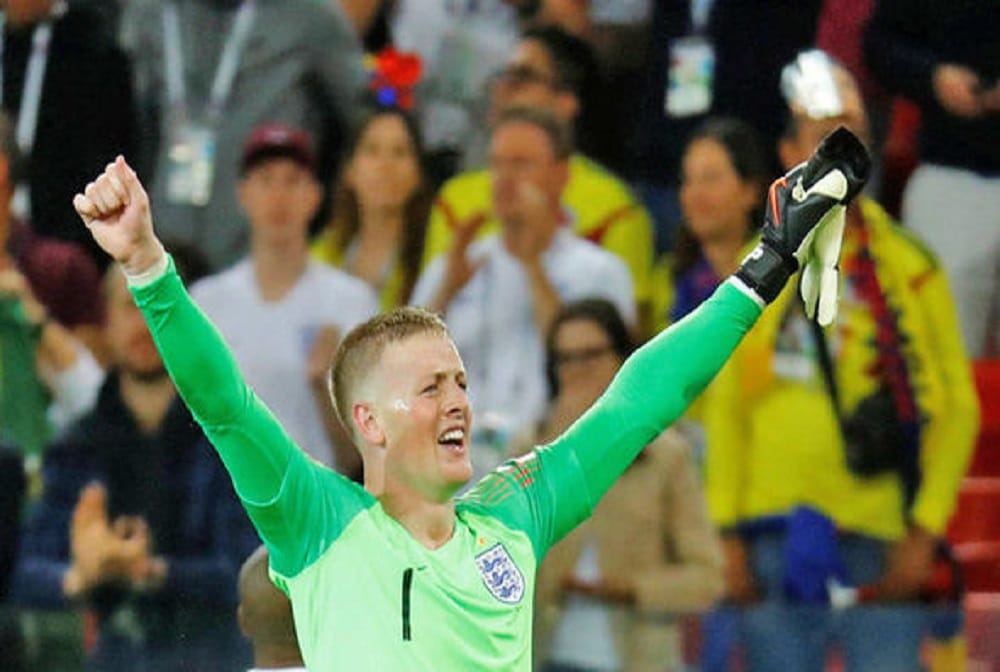 england won by panalty shootout against Columbia jordan pickford became hero