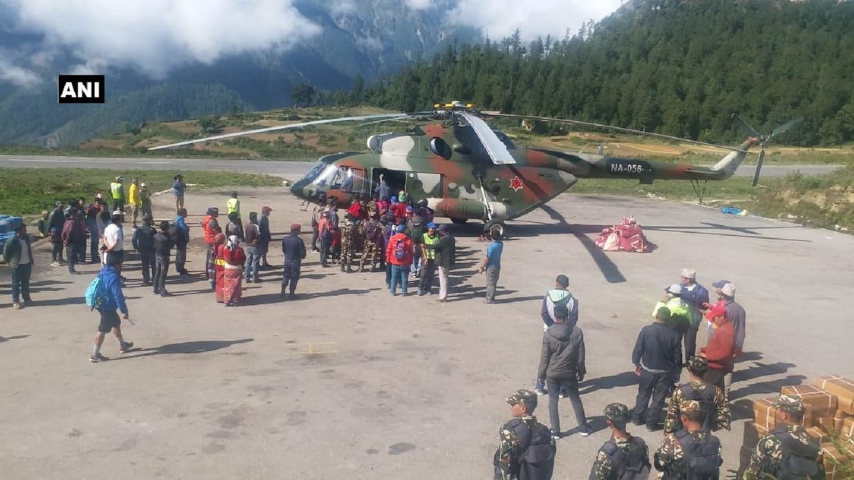 Nepal: Evacuation of Kailash MansarovarYatra pilgrims stranded at Simikot, Hilsa and Tibet side