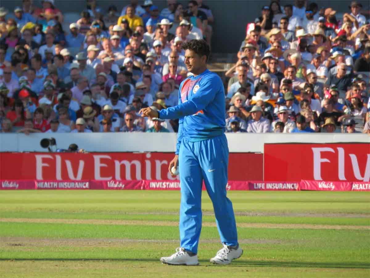Kuldeep yadav practices with coach kapil ready to tackle batsman in world cup
