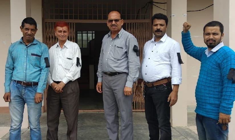 Village development officer performed with black lace