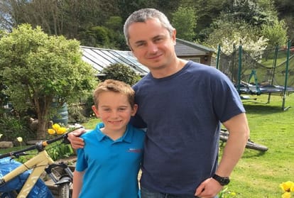 Timothy Baker and his father Tom from Norton