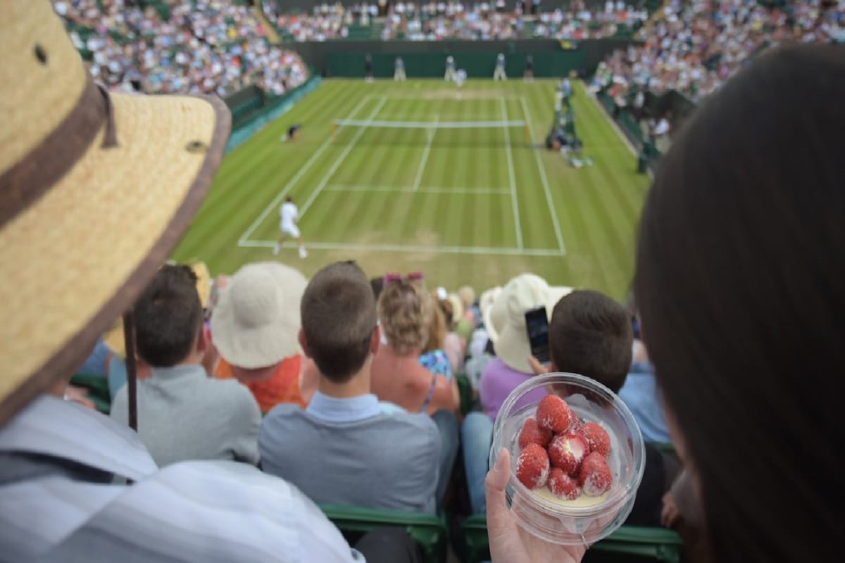 Wimbledon British tradition of eating strawberry and cream