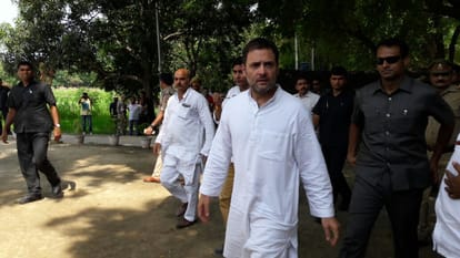 rahul gandhi listen public  grievance in amethi visit
