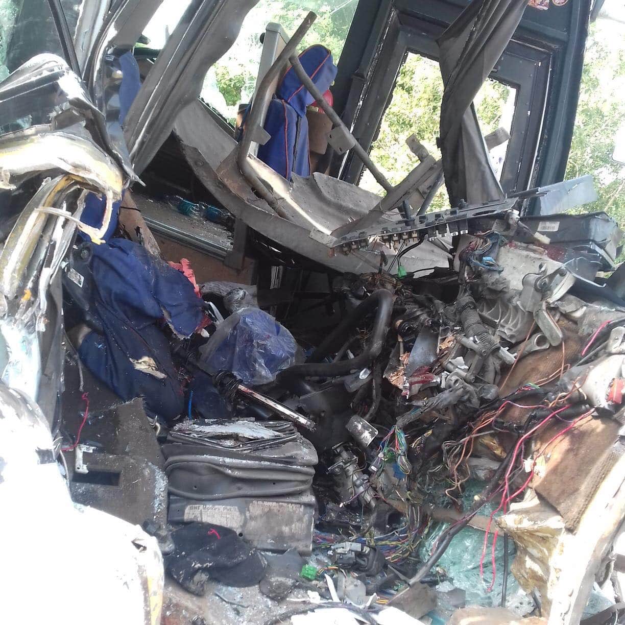 four vehicle Bump one by one on NH 24 Moradabad