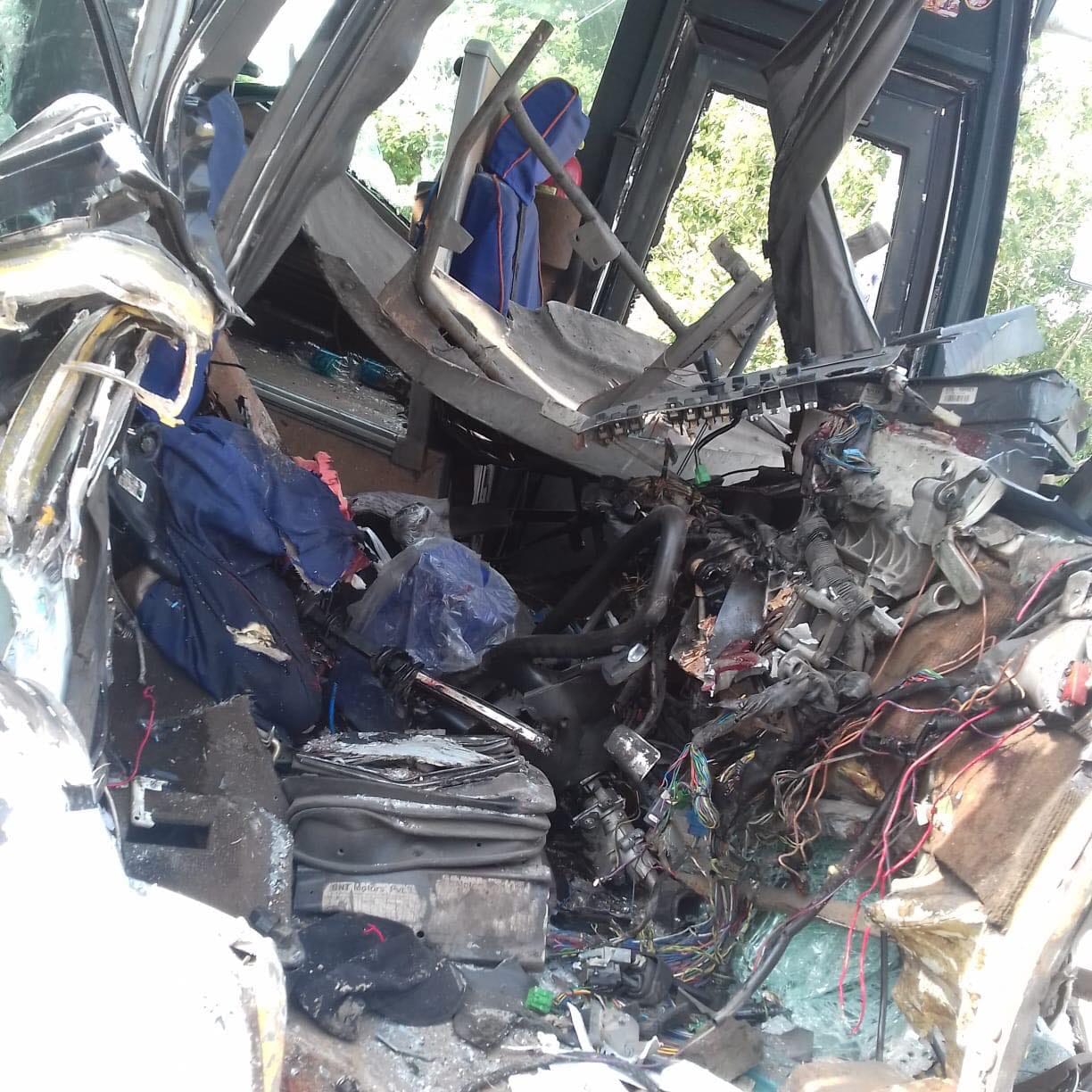four vehicle Bump one by one on NH 24 Moradabad