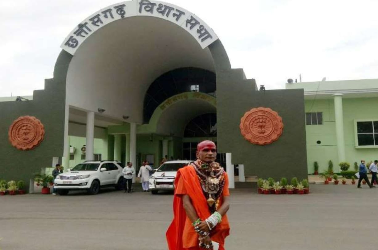 Baba held tantra mantra in chhattisgarh assembly for bjp formed government