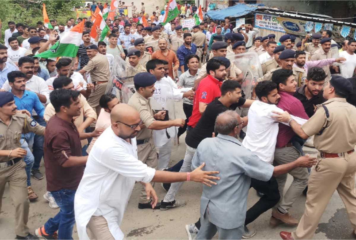  The Section 144 imposed overnight in hamirpur for youth congress protesters