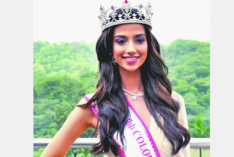 Femina Miss India First Runner Up Minakshi Chaudhari participates in Panchkula
