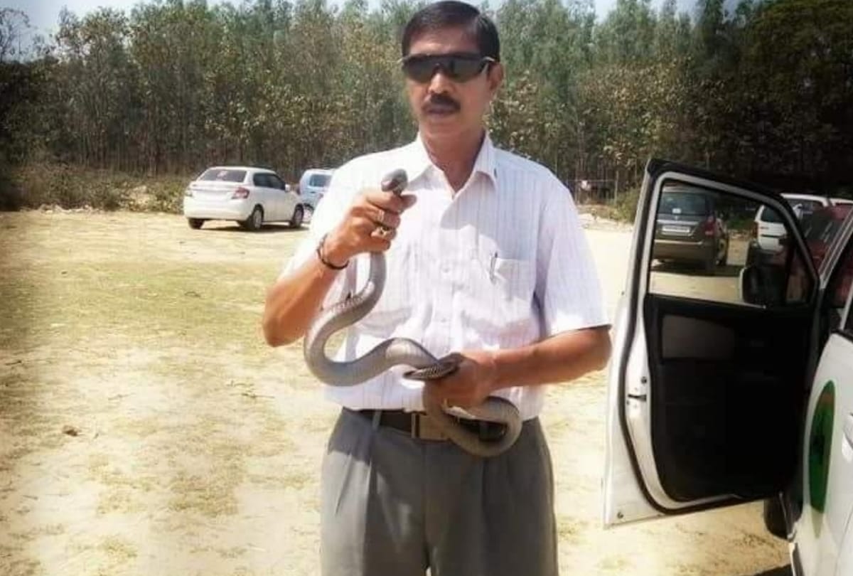 Senior officer Pradeep patra takes care of helpless animals in Lucknow