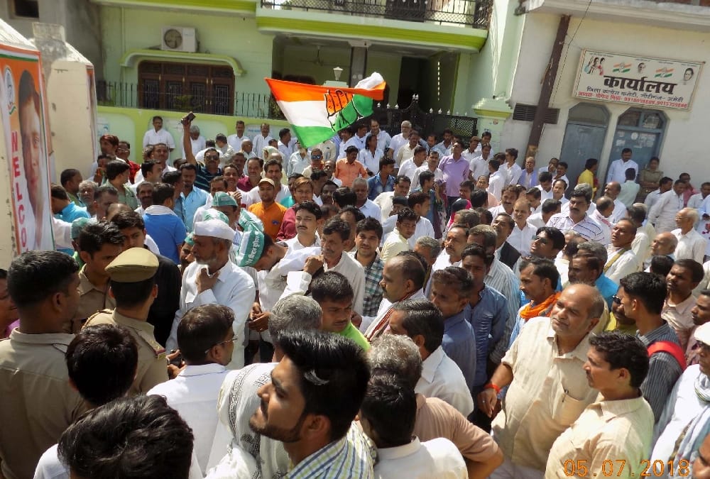 second day of rahul gandhi's amethi visit.