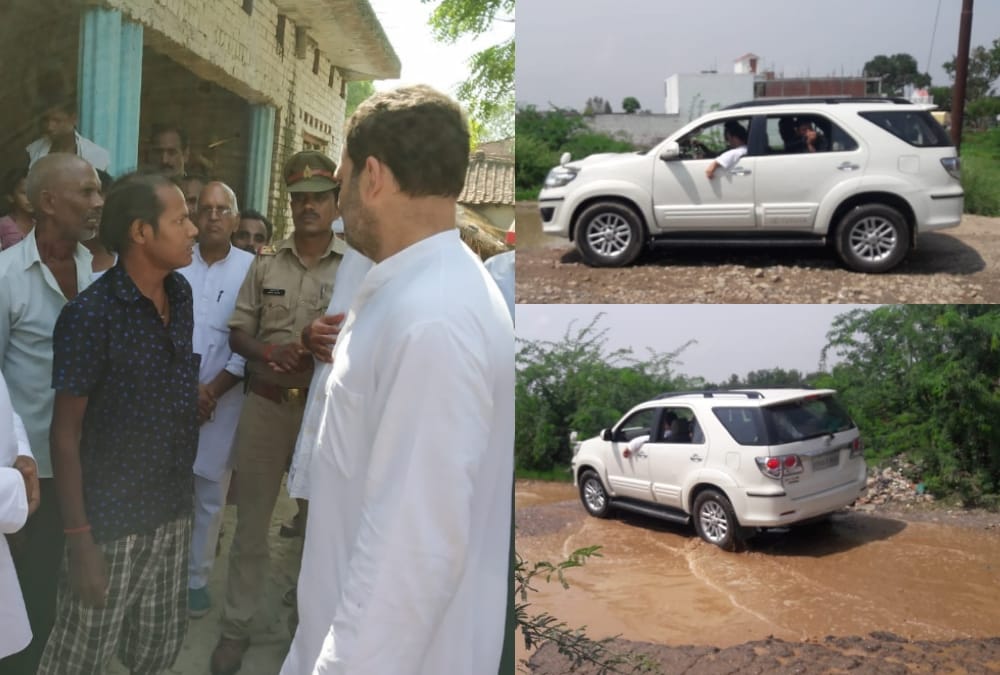 second day of rahul gandhi's amethi visit.