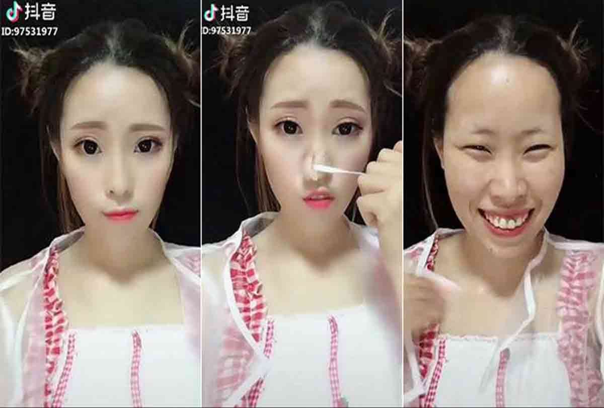 women in china make up video goes viral in social media