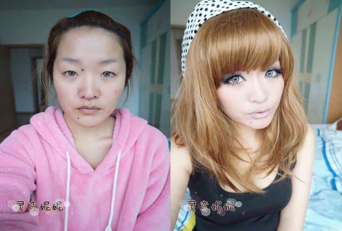 women in china make up video goes viral in social media