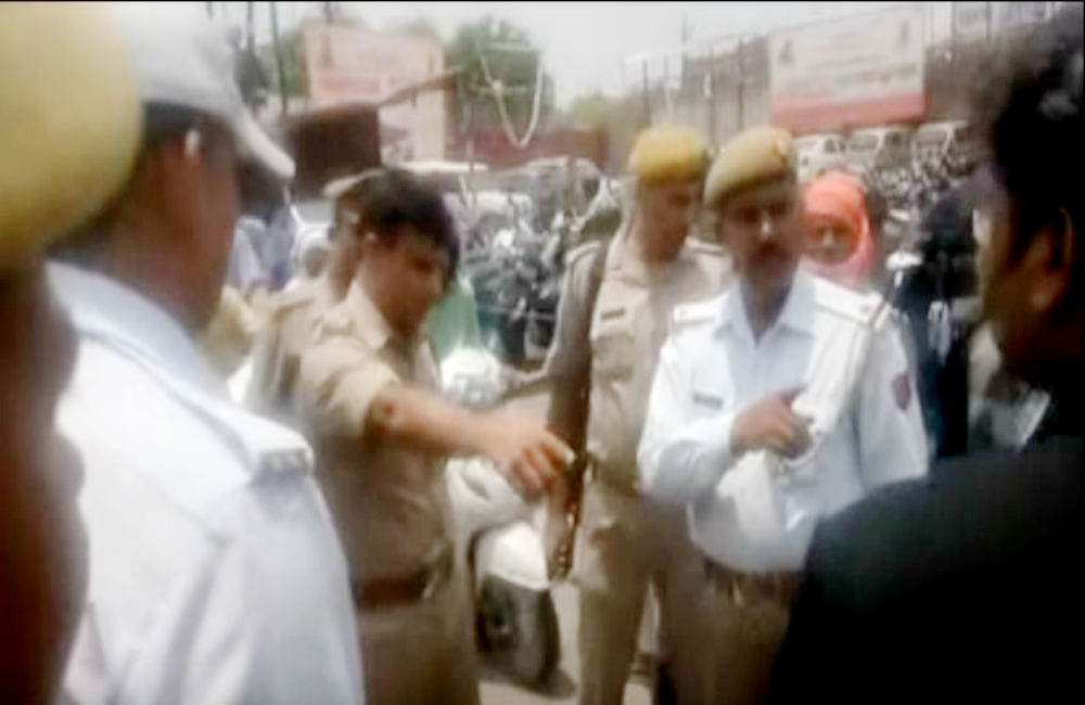SSP Amit Pathak warns to lawyer for traffic rules
