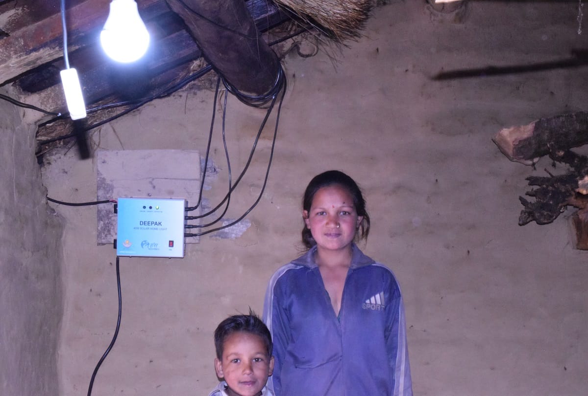 hans foundation provided solar lights in pindar villages