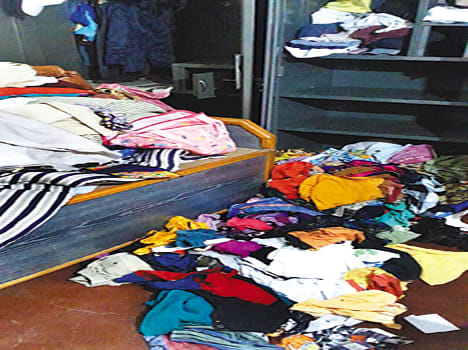 Teacher's house worth two lakhs