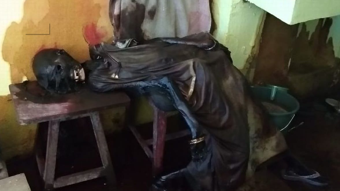 Elderly woman's skeleton found in the transit camp house 