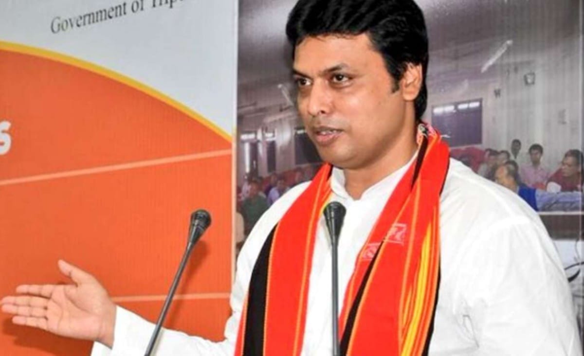 When asked about the mob lynching Biplab Deb said look at my face i am so happy