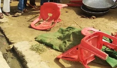 धनियावली में बारातियों पर पथराव, तीन घायल