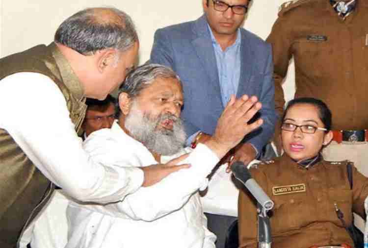 BJP Minister Anil Vij Not Happy with IPS Sangeeta Kalia Transfer, Wants Chargesheet