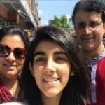 परिवार के साथ सौरव गांगुली