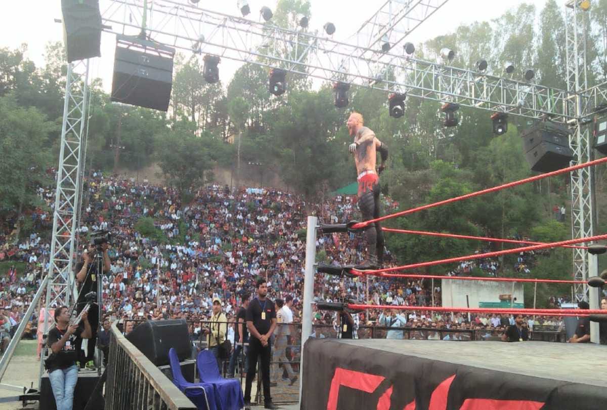 The Great Khali Returns show live at solan himachal