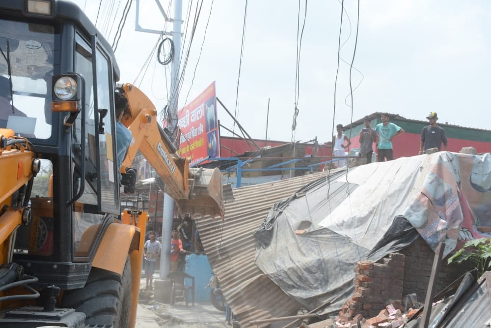 encroachment removing campaign in dehradun