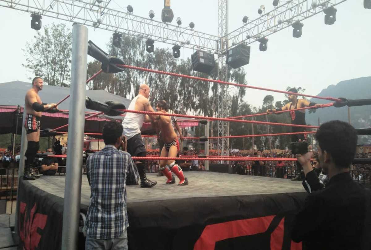 The Great Khali Returns show live at solan himachal