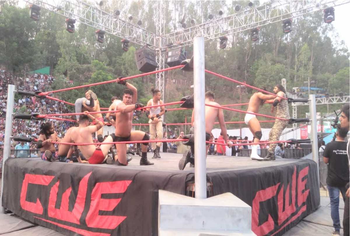 The Great Khali Returns show live at solan himachal