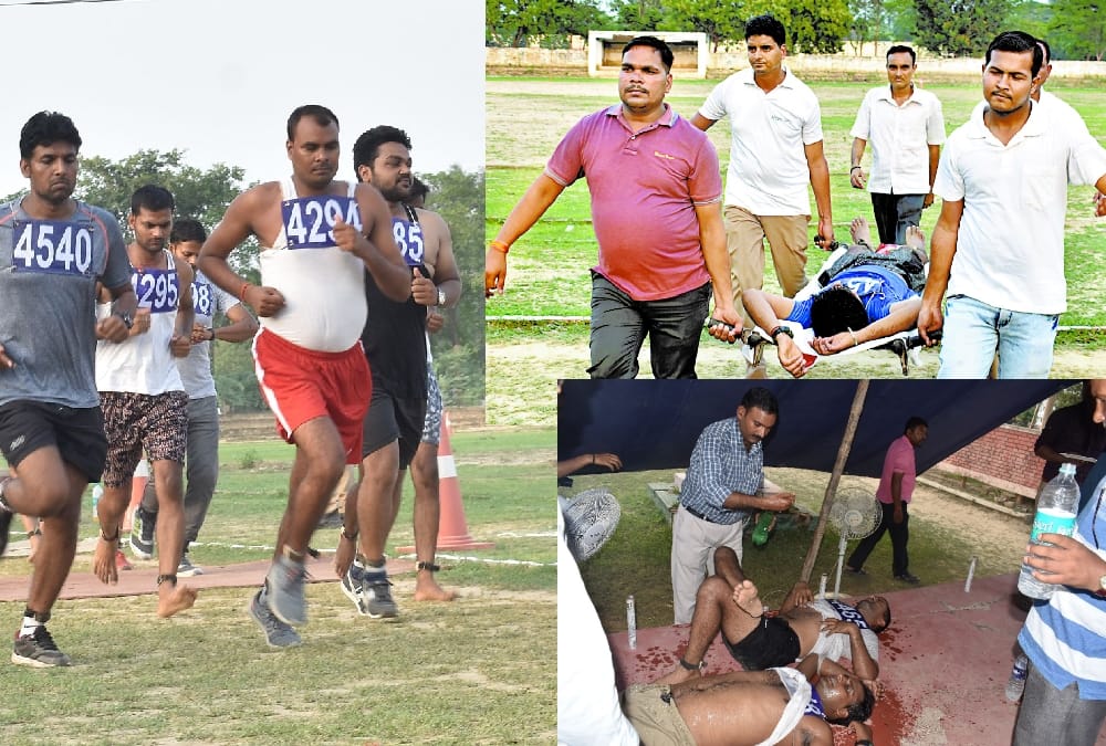 running for sub inspector recruitment in sitapur.