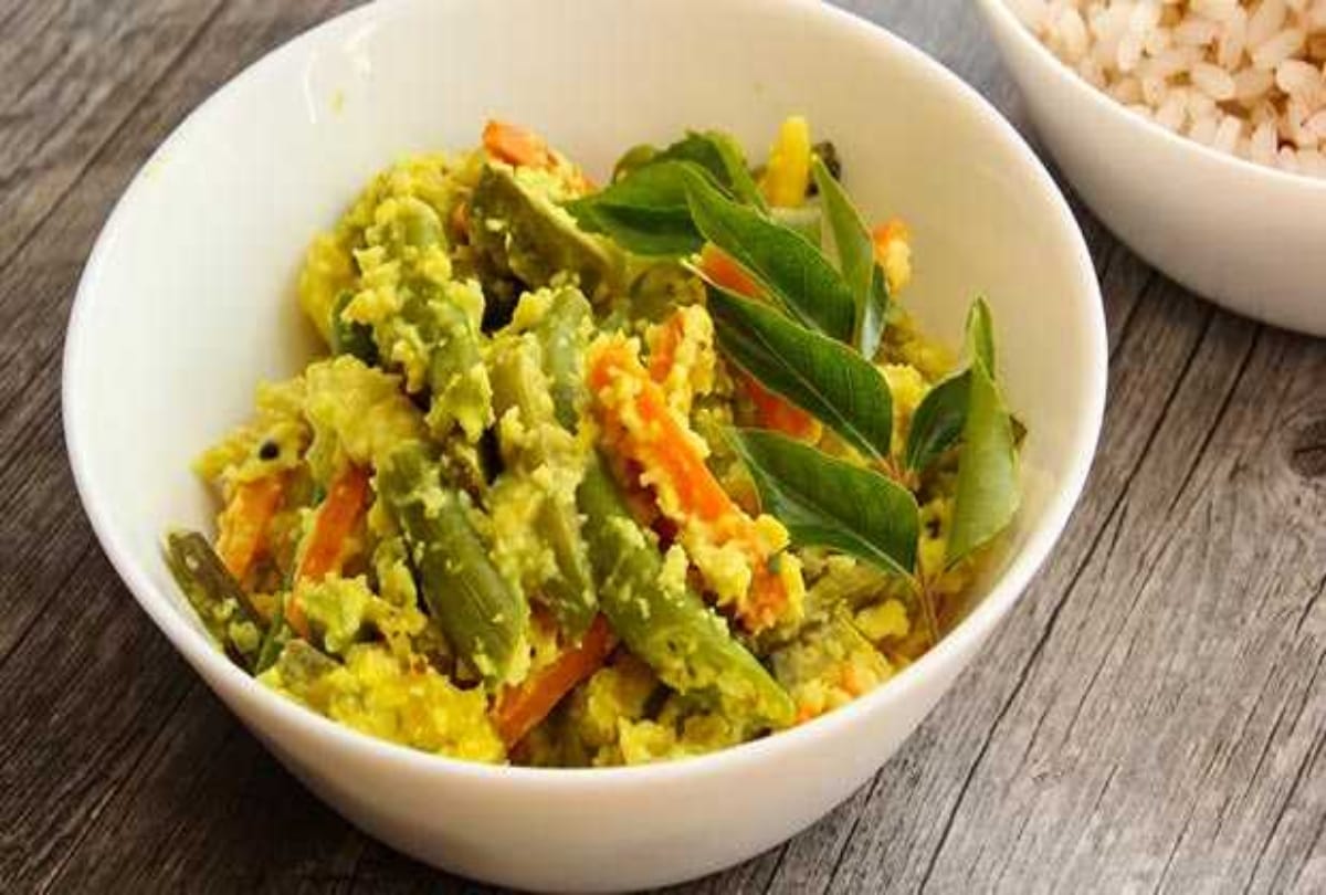 Sattvik balanced famous dish of Kerala Aviyal