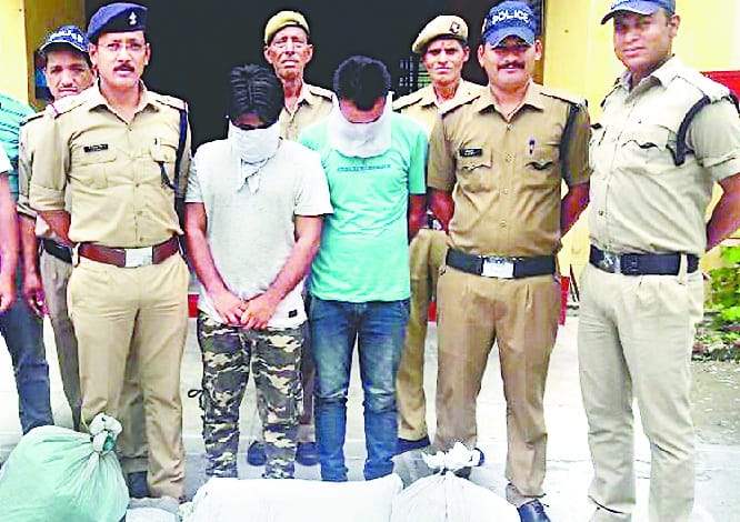 two  caught with ganja