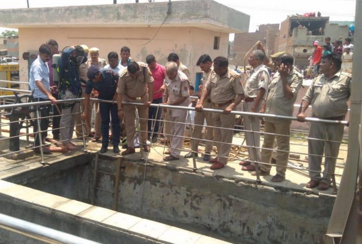 3 man drown while cleaning a tank at a pumping station in Loni Nagar Ghaziabad