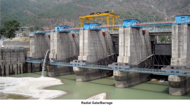 maneri bhali project debris in bhagirathi