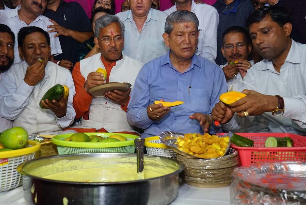 bjp leader angry on trivendra singh rawat visit in harish rawat mango party