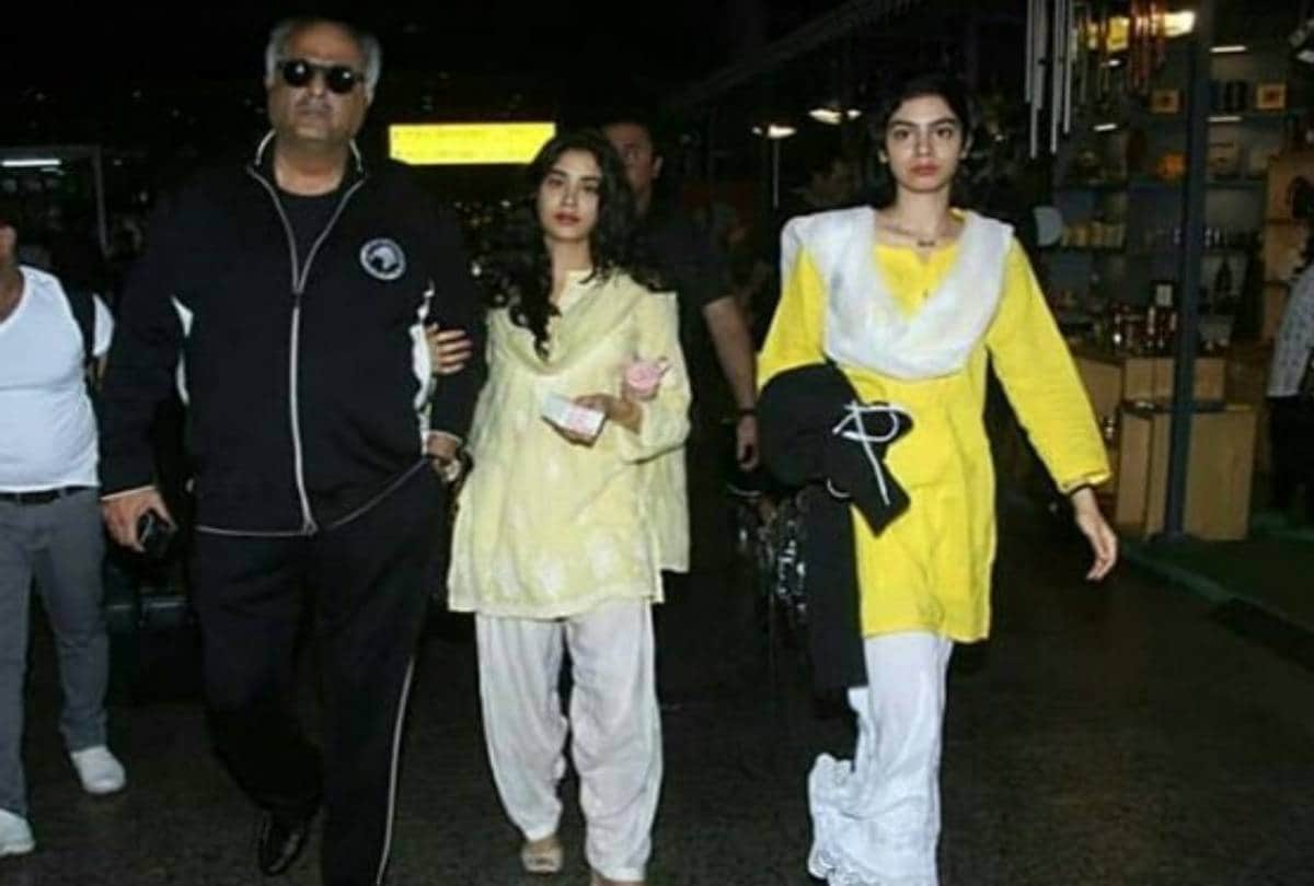 boney kapoor offers prayer at tirumala tirupati temple with janhvi kapoor