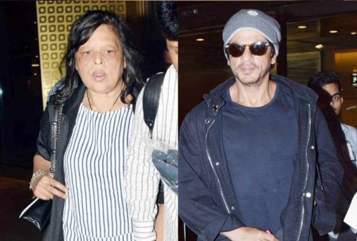 shah rukh khan spotted at mumbai airport with sister shehnaz khan