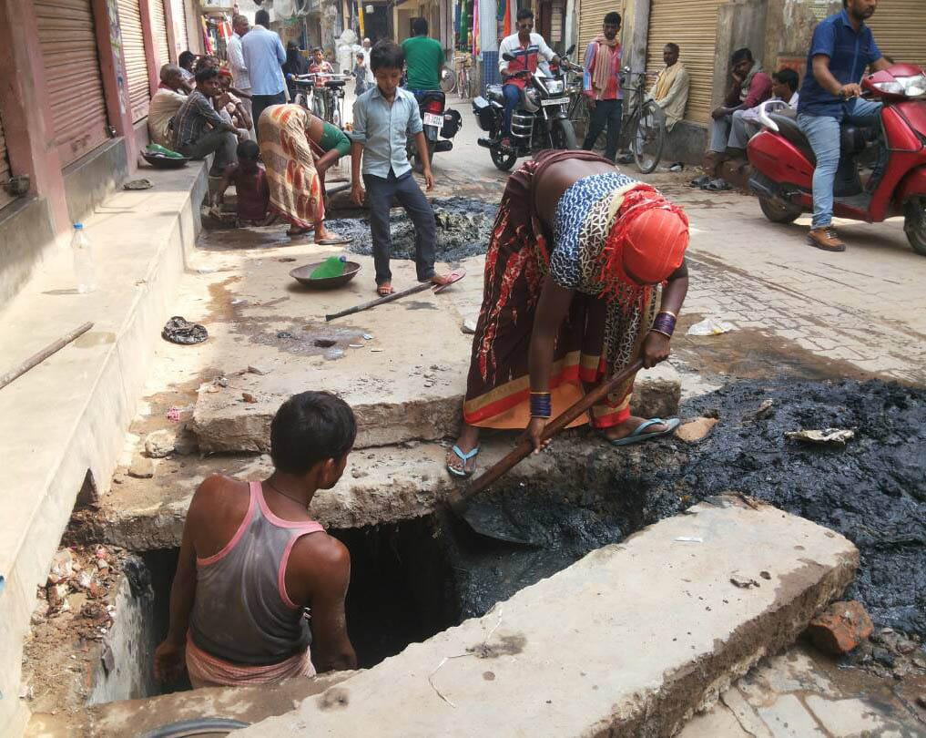 Cleaning of drains started