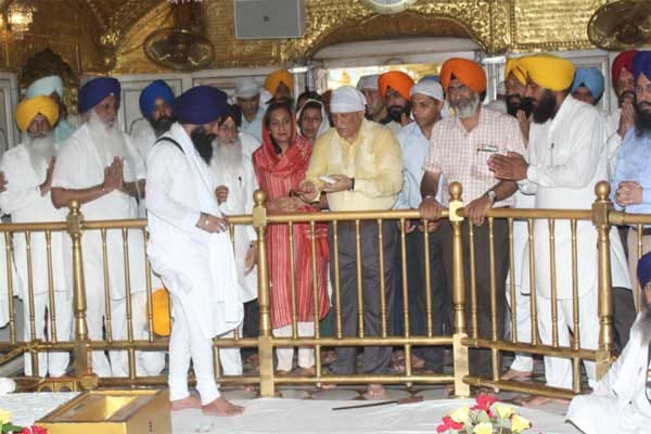 Indian Army Chief General Bipin Rawat in Golden Temple Amritsar
