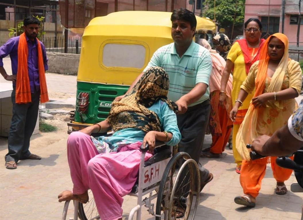 Not given ambulance, only in women's birth