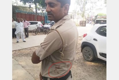 Gotaskar attempted to crush the police party and by van