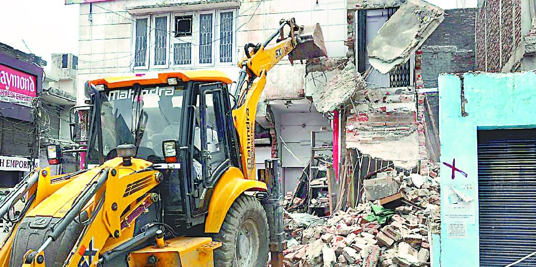 jCB over encroachement