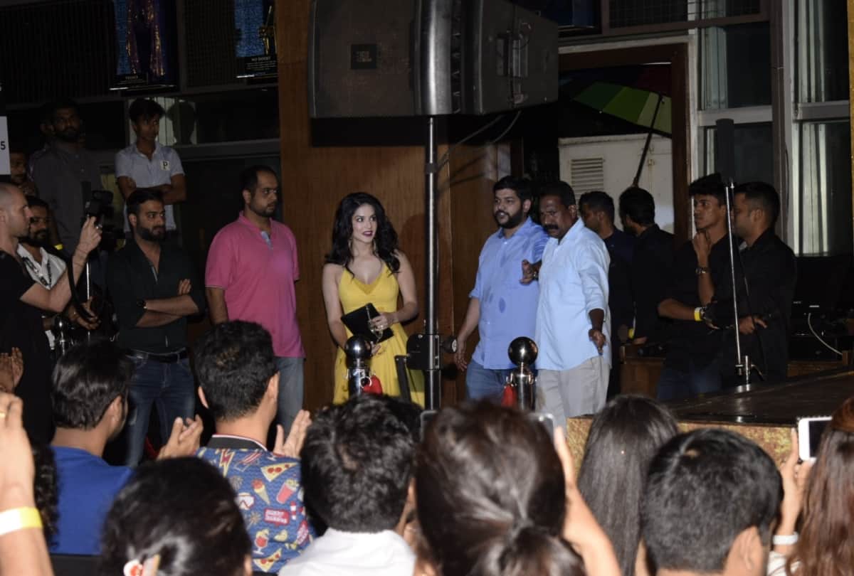 Sunny Leone promoting her web film Karenjit Kaur the untold story of Sunny Leone