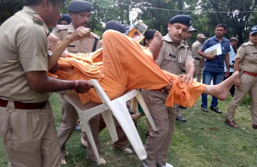 swami sanand  dead body Donated to aiims