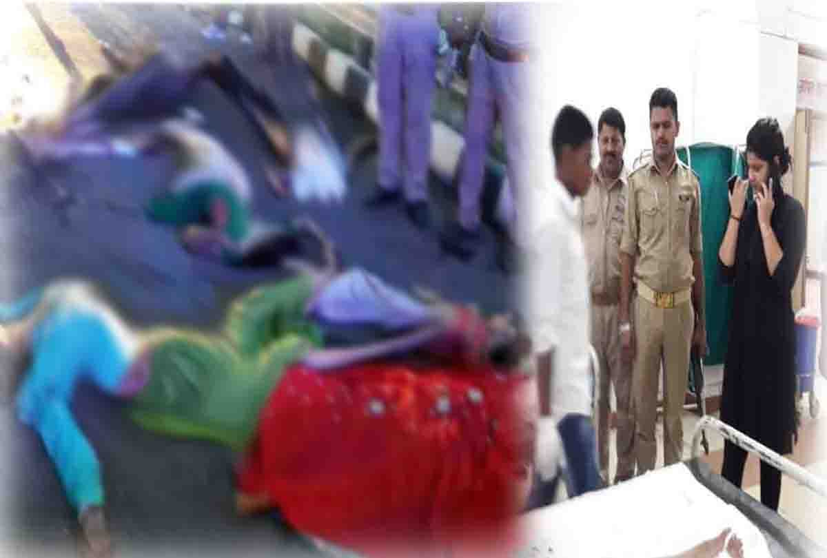 Photos of the accident at Agra Lucknow Expressway