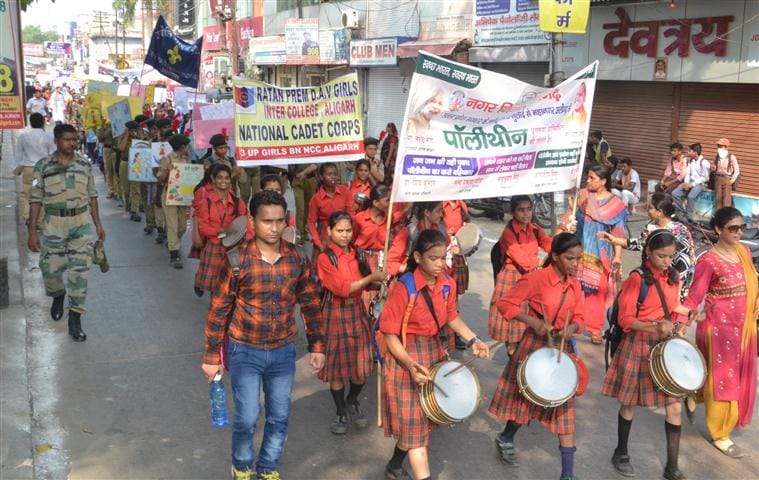 Awareness rally to stop the use of polythene