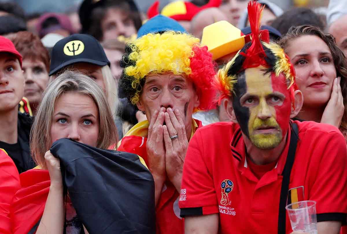 belgium fans cried after nations exit from fifa world cup 2018