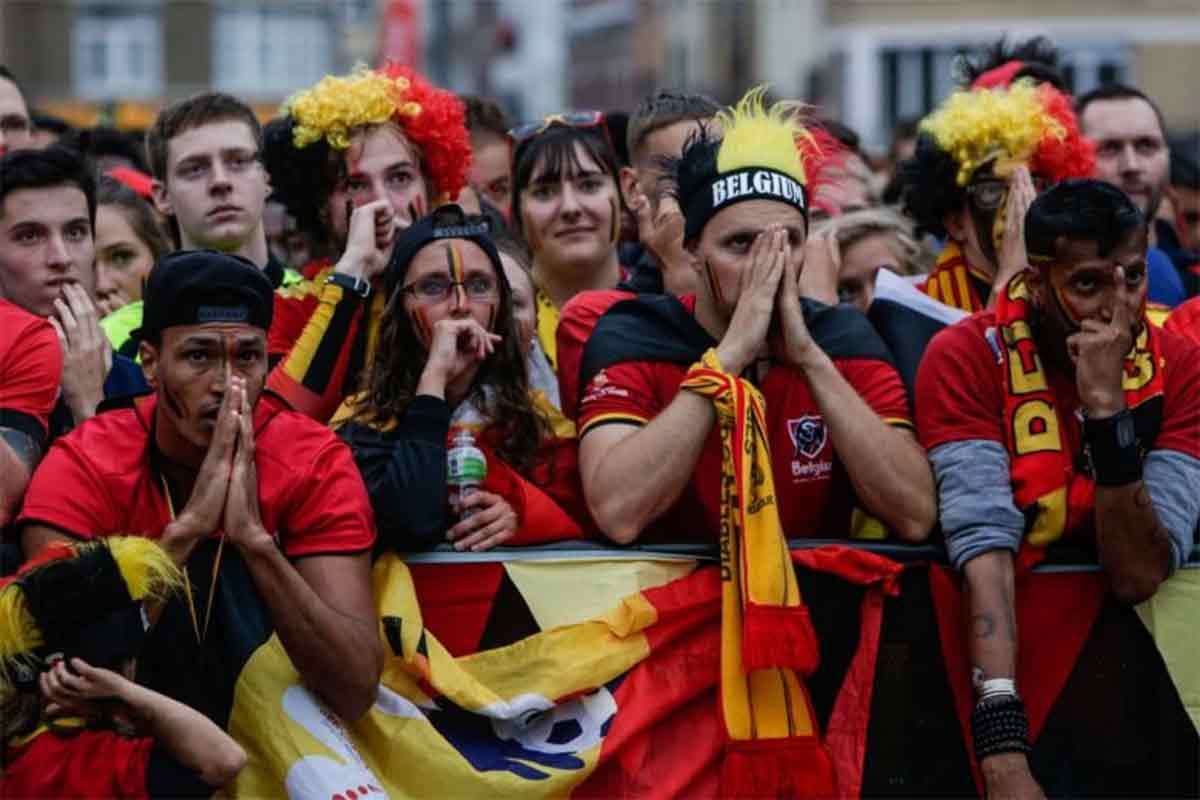 belgium fans cried after nations exit from fifa world cup 2018