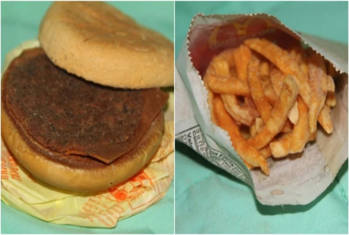 Man puts six year old burger for sale on ebay for thirty dollar 