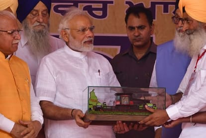 Pm Narendra Modi targeted on congress in kisan kalyan rally punjab